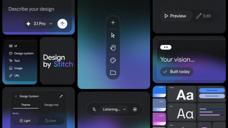 Vibe Design 來襲！Google 設計工具 Stitch 升級，動口可設計、想法秒成真